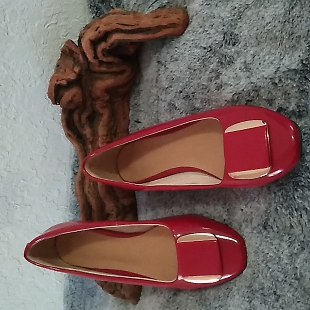 WSKEISP flat low Block heel slip